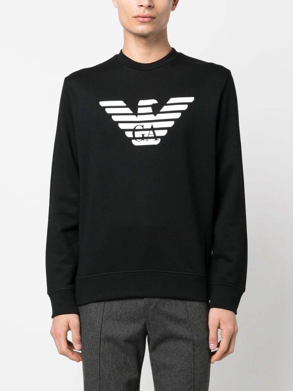 EMPORIO ARMANI buy online Logo cotton blend sweatshirt