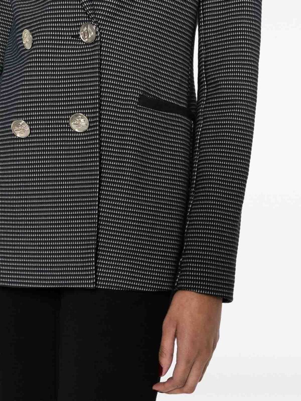 Giorgio Armani Houndstooth-Print Shearling Blouson