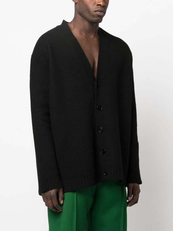 Cardigan in lana shop online: JIL SANDER