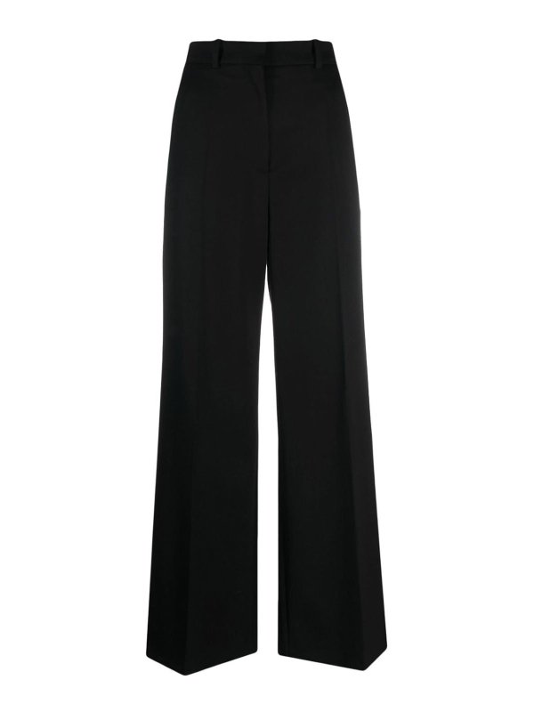 LANVIN: Trousers Shorts - Wide leg wool trousers