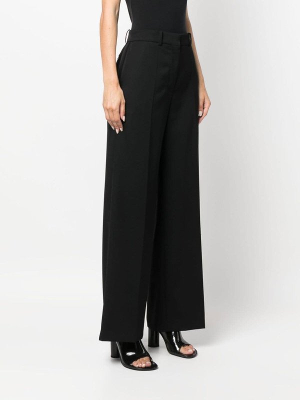 LANVIN: Trousers Shorts online - Wide leg wool trousers
