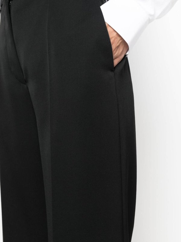 The Best Shops LANVIN: Trousers Shorts - Wide leg wool trousers