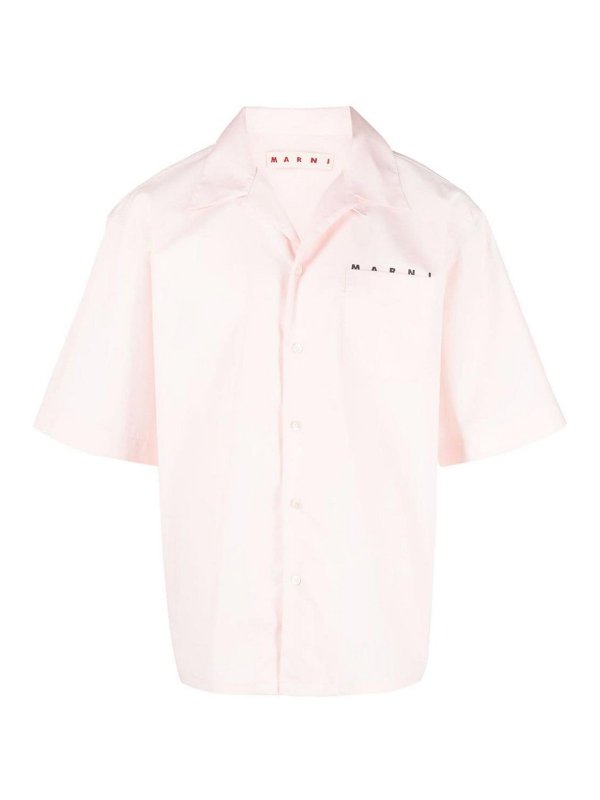 Marni: shirts - Logo cotton shirt