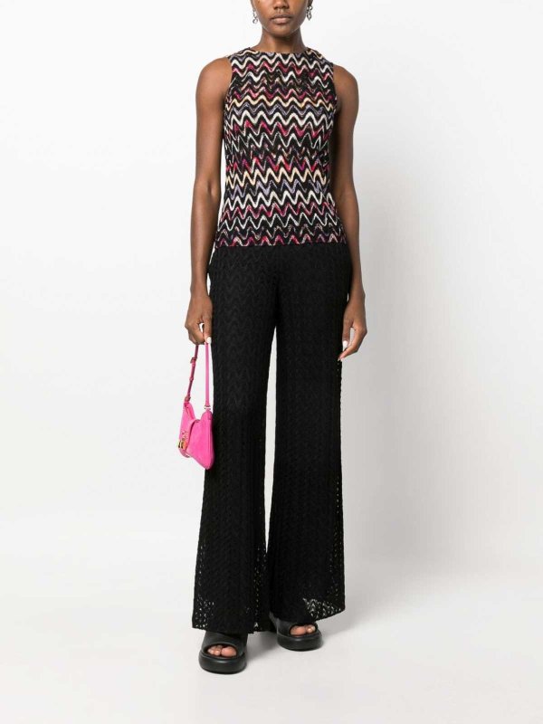The Best Shops MISSONI: Tops & Tank tops - Zig zag pattern wool blend sleeveless top