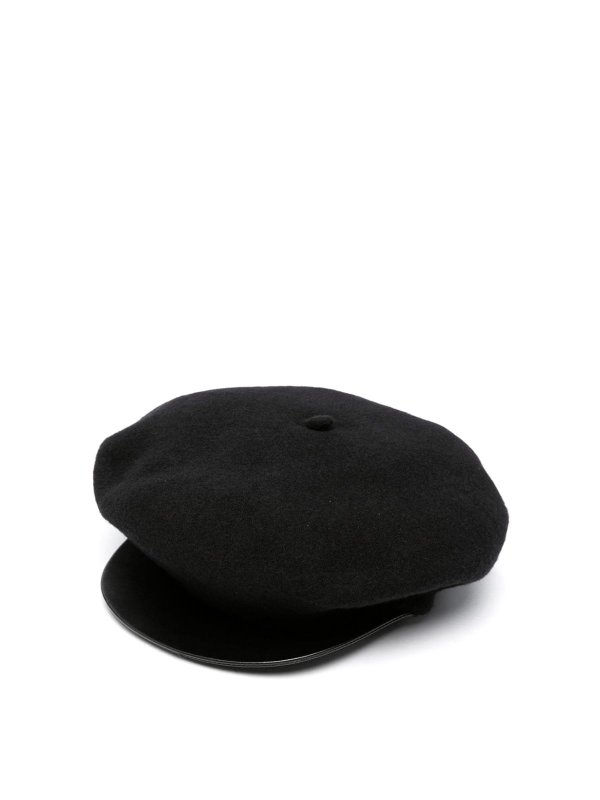 EMPORIO ARMANI: hats & caps - Wool visor basque hat