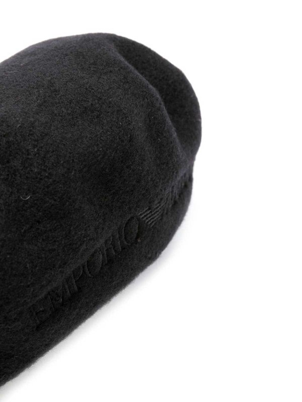 EMPORIO ARMANI: hats & caps online - Wool visor basque hat