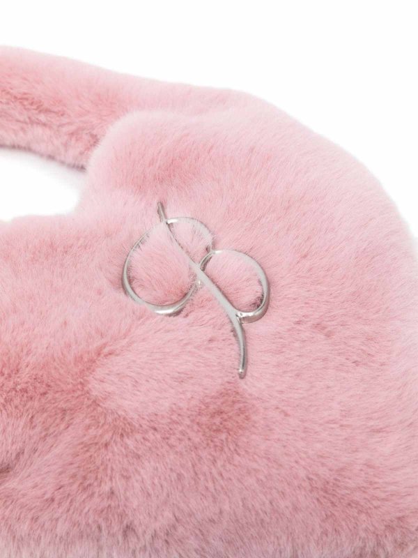 Blumarine Pink Eco-fur Shoulder Bag