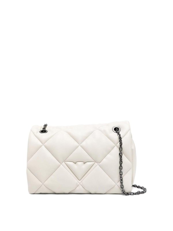 EMPORIO ARMANI: クロスボディバッグ - クロスボディバッグ - 白