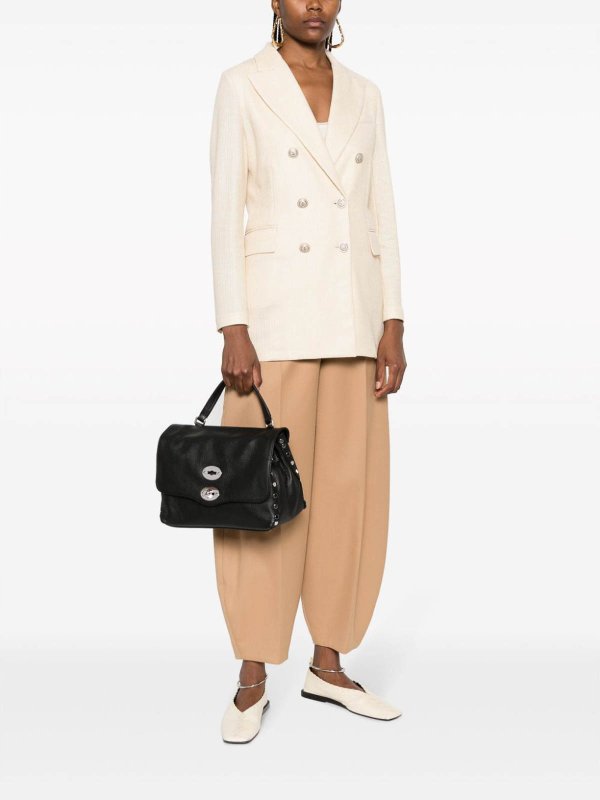 Postina s daily leather handbag shop online: ZANELLATO