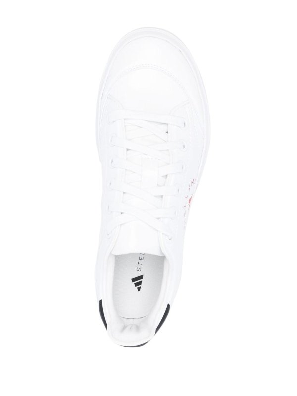 adidas gazelle silver green womens Adidas x Stella McCartney Women's Court Boost Cloud White / Gum / Core  Black Low Top Sneakers