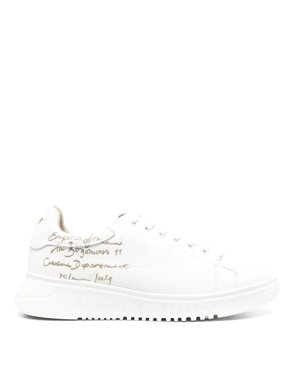EMPORIO ARMANI: スニーカー - スニーカー - 白