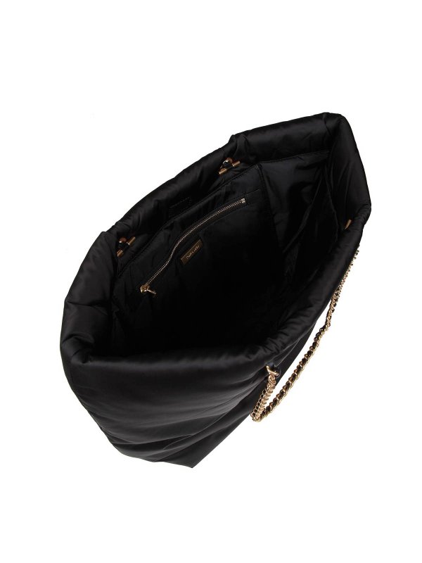 Ella puffy shopping in black nylon shop online: TORY BURCH