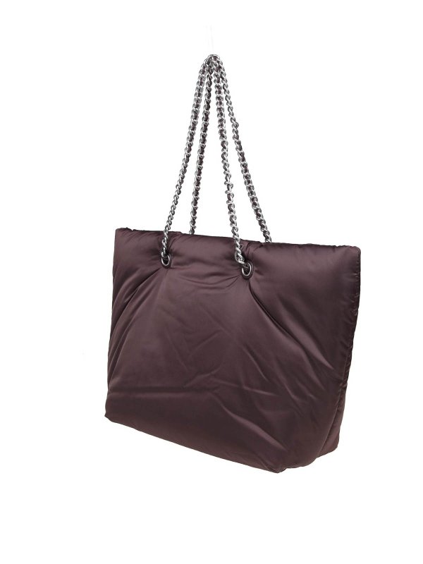 The Best Shops TORY BURCH: totes bags - shopping Ella puffy in tempranillo color