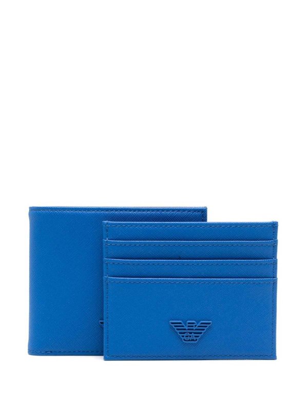 EMPORIO ARMANI: wallets & purses online - Blue wallet
