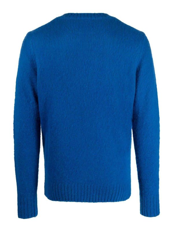 ASPESI: Strickpullover mit Rundhalsausschnitt online - Rundhalspullover - Blau