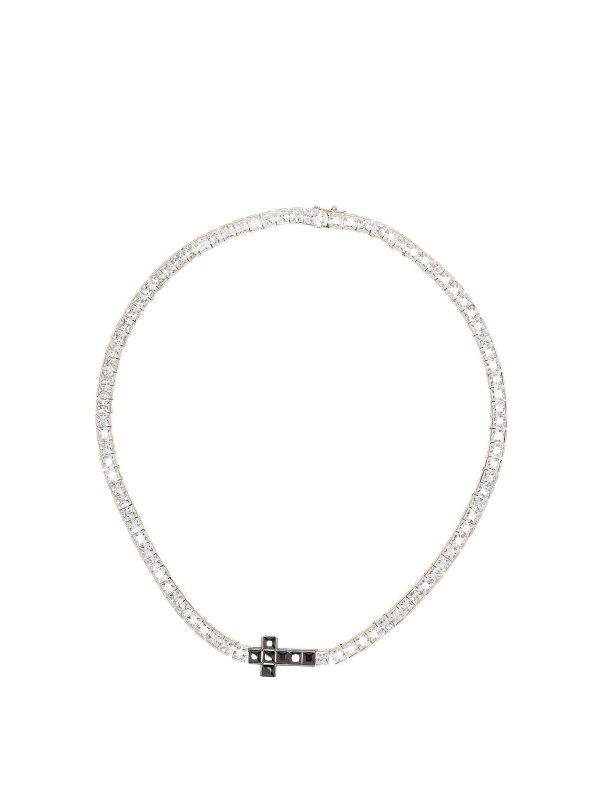 DARKAI: Necklaces & Chokers - Cross tennis necklace