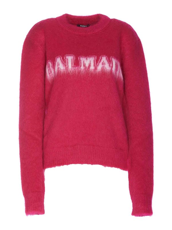 Balmain: crew necks - Logo sweater