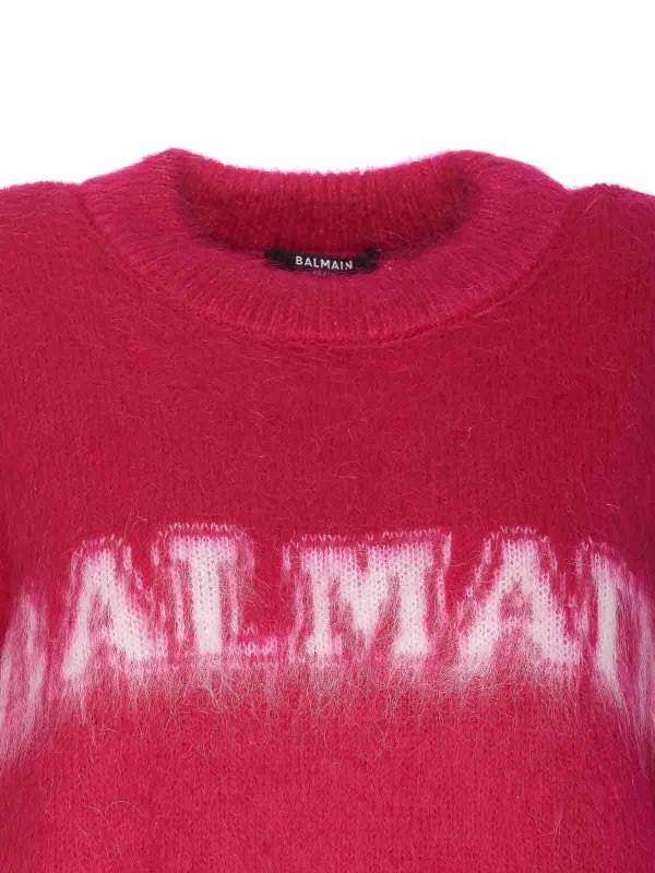 Logo sweater shop online: Balmain
