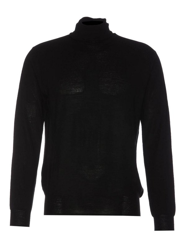 HOSIO: Suéteres con cuello pico - Suéter Cuello Redondo - Negro