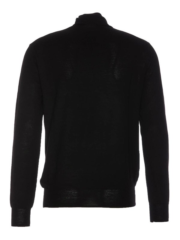 HOSIO: Suéteres con cuello pico online - Suéter Cuello Redondo - Negro