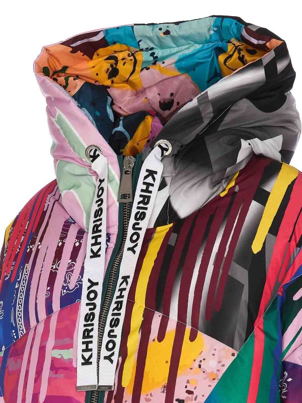 The Best Shops KHRISJOY: casual jackets - Puff khris graffiti patch down jacket