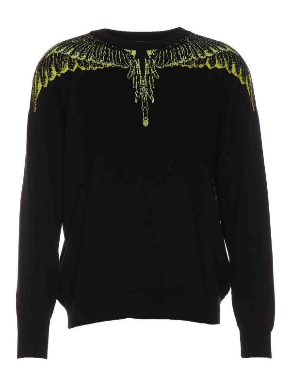 Marcelo Burlon County Of Milan: クルーネック - クルーネック - 黒