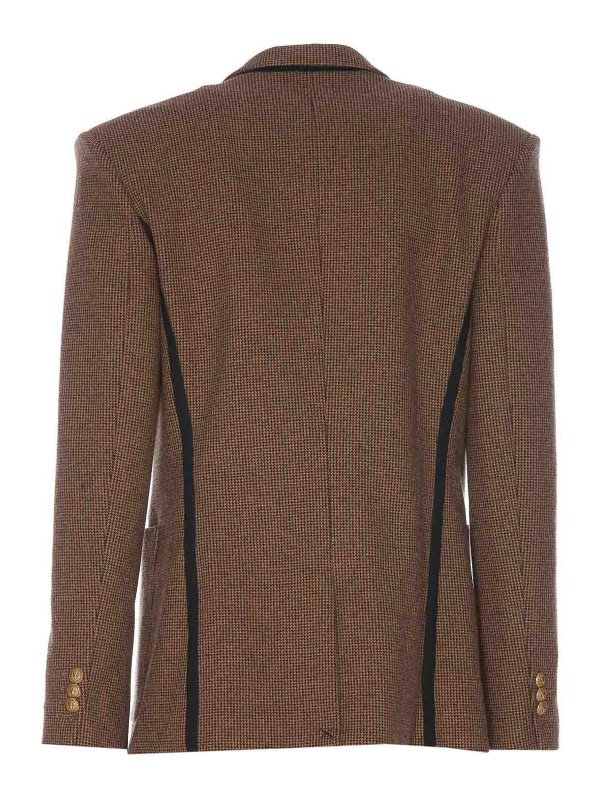 Balmain: short coats online - Houndstooth coat