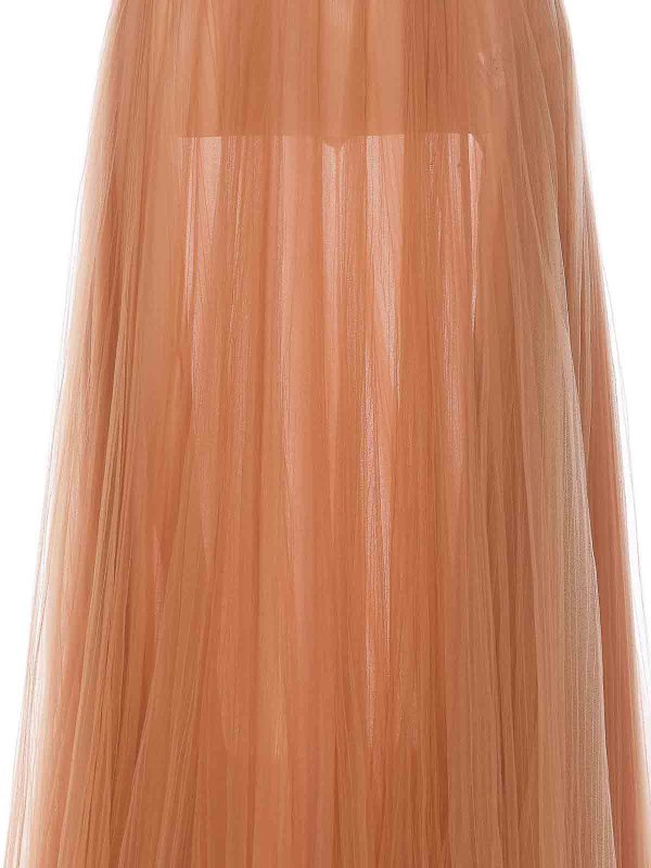 イブニングドレス - ベージュ shop online: ELISABETTA FRANCHI