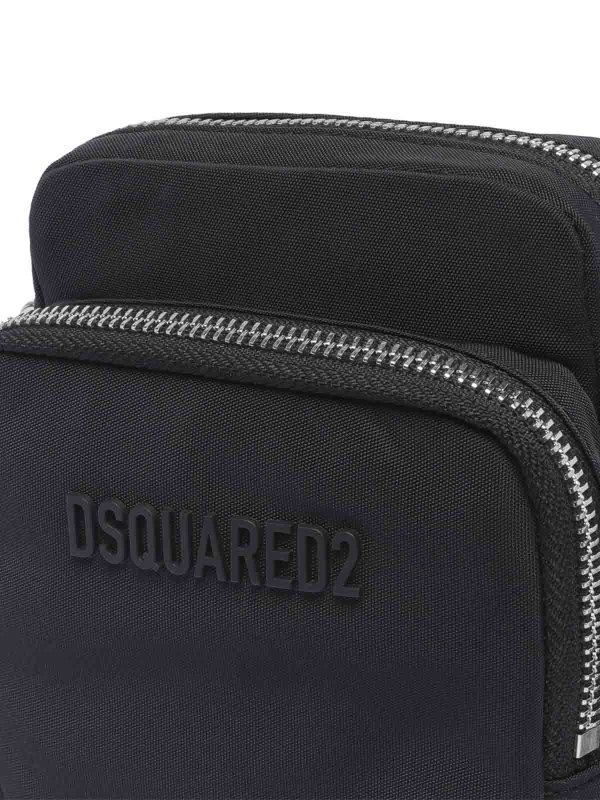 Logo messenger bag shop online: DSQUARED2