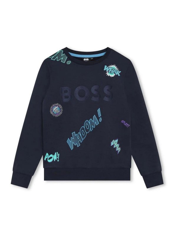 Hugo Boss: Sweatshirts und Pullover - Sweatshirt - Blau