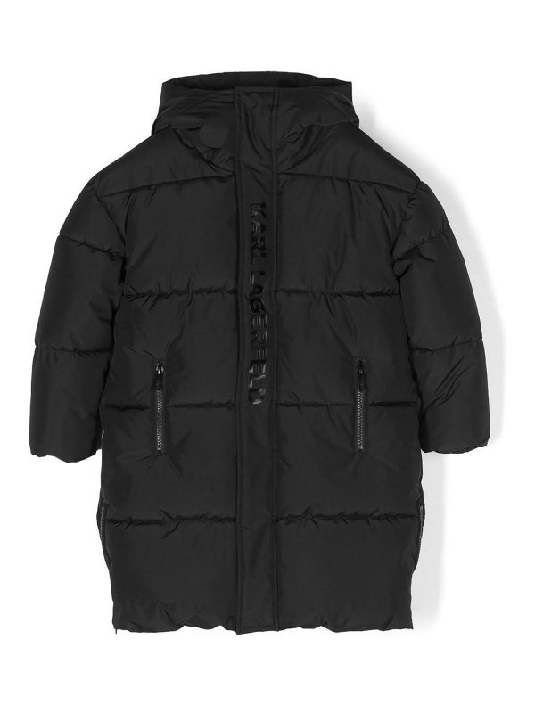 KARL LAGERFELD: casual jackets - Black Boy Padded Jacket