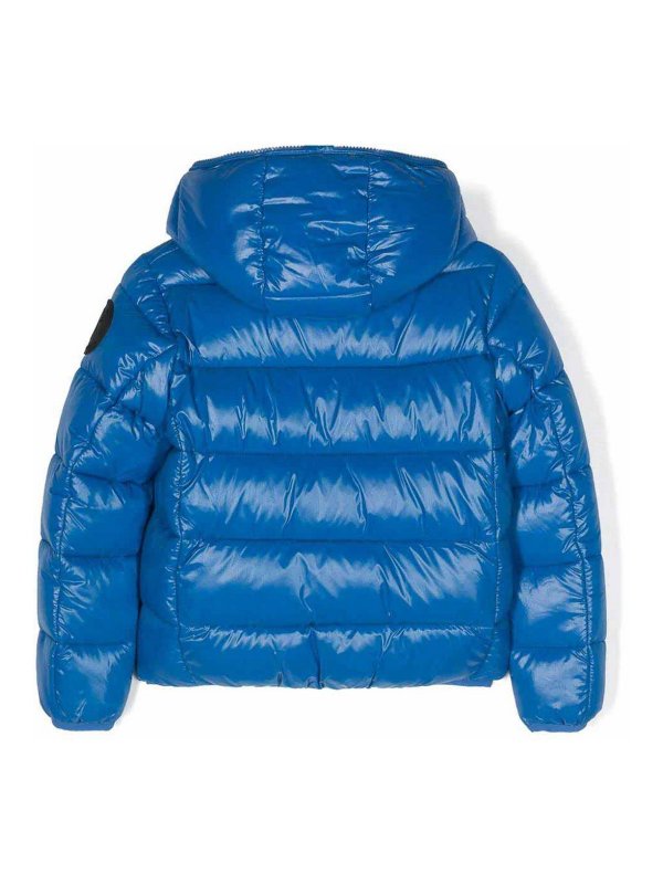 Save The Duck: casual jackets online - Royal Blue Padded Jacket with Hood
