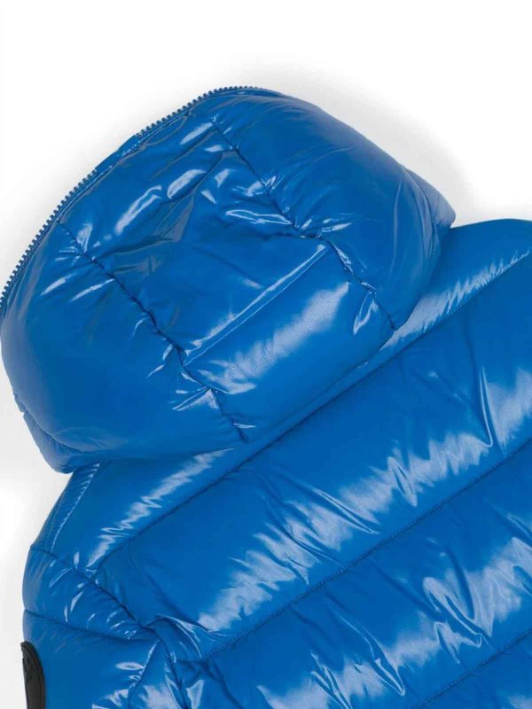 The Best Shops Save The Duck: casual jackets - Royal Blue Padded Jacket with Hood