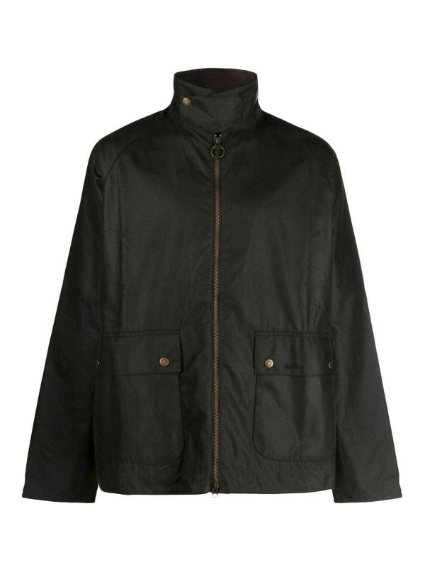 BARBOUR: casual jackets - Bedale coated-finish jacket