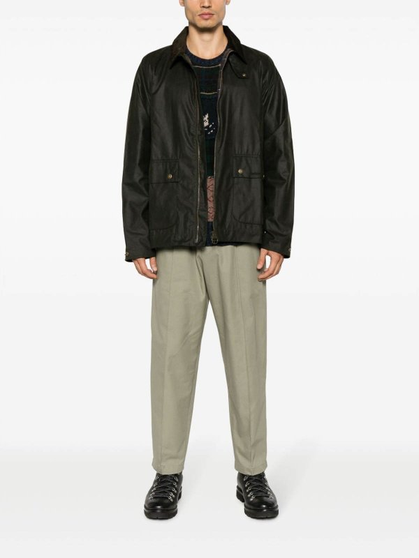Bedale coated-finish jacket shop online: BARBOUR