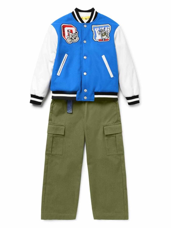 OFF-WHITE: Trousers Shorts online - Logo-Belt Cargo Trousers