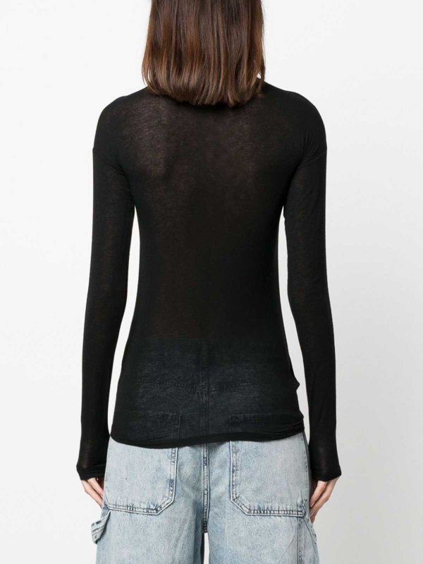 Twist-Detail Cut-Out Long-Sleeve Top shop online: Pinko