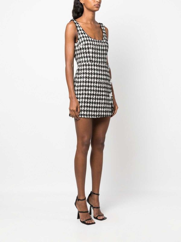 Self Portrait buy online Check-Pattern Boucl?inidress