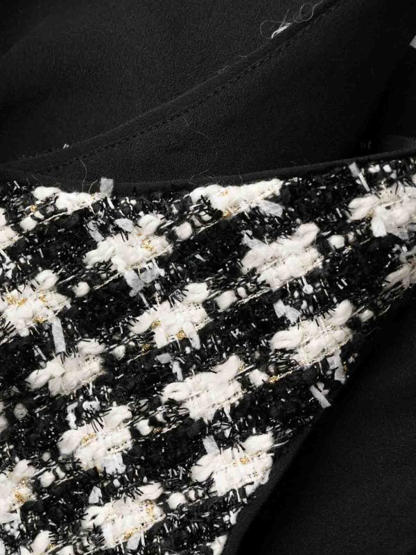 The Best Shops Self Portrait: Check-Pattern Boucl?inidress