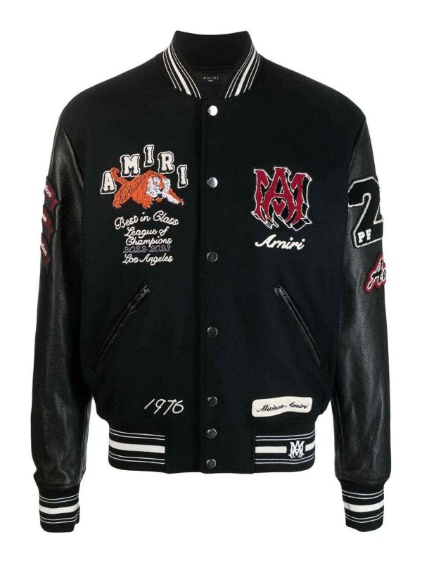 AMIRI: casual jackets - Vintage patch varsity bomber jacket