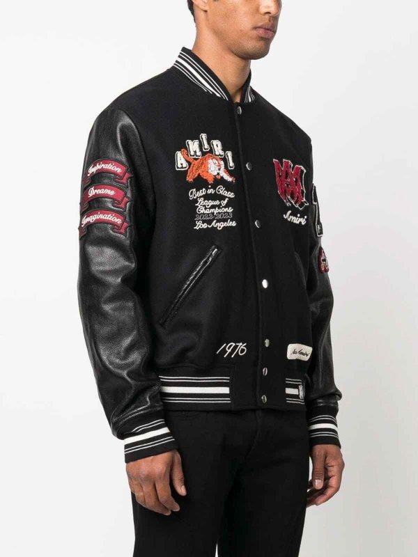 The Best Shops AMIRI: casual jackets - Vintage patch varsity bomber jacket
