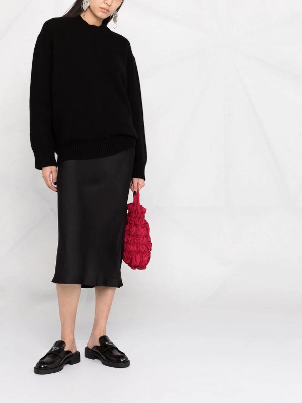 ANINE BING: Knee length skirts & Midi online - Bar silk skirt