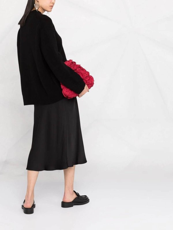 The Best Shops ANINE BING: Knee length skirts & Midi - Bar silk skirt