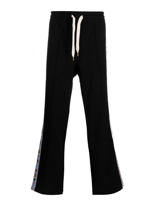 CASABLANCA: スウェットパンツ - トラックスーツ ボトムス - 銀