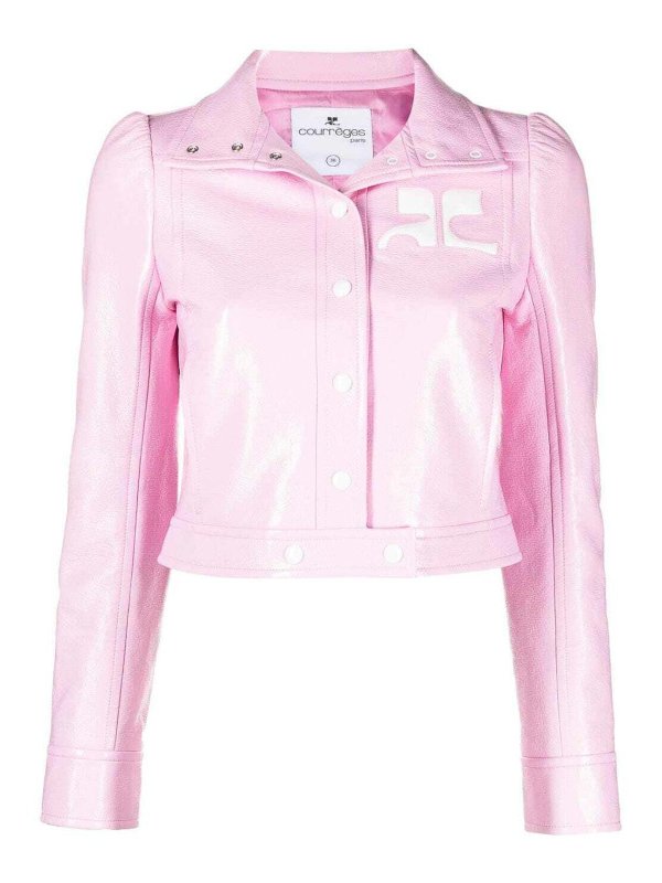 Courreges: casual jackets - Vinyle reedition jacket