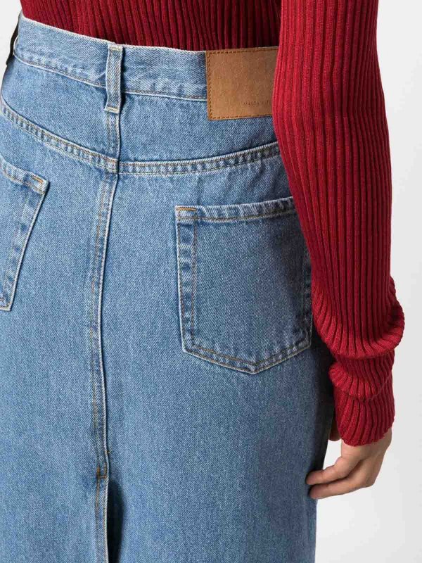 MAGDA BUTRYM buy online Split back denim maxi skirt