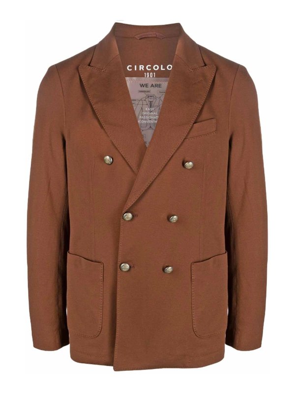 CIRCOLO 1901: カジュアルジャケット - カジュアルジャケット - ブラウン