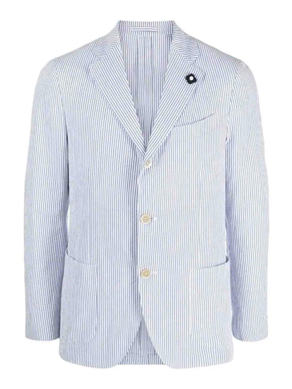 LARDINI: カジュアルジャケット - カジュアルジャケット - ブルー