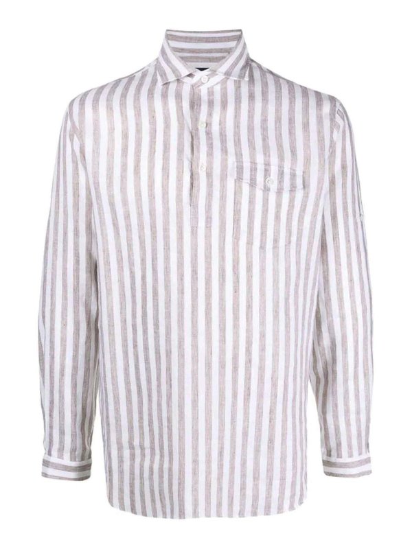 LARDINI: shirts - Striped shirt