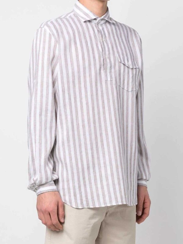 The Best Shops LARDINI: shirts - Striped shirt